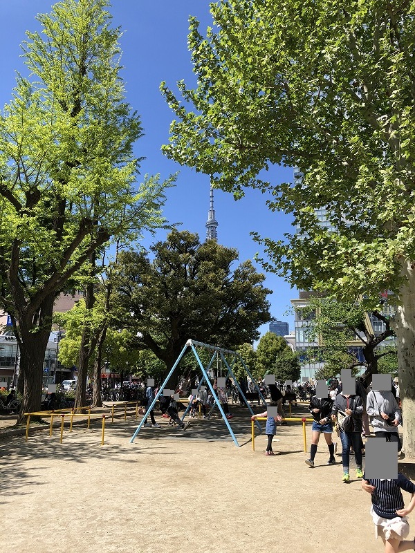 錦糸公園 大きな遊具のある公園